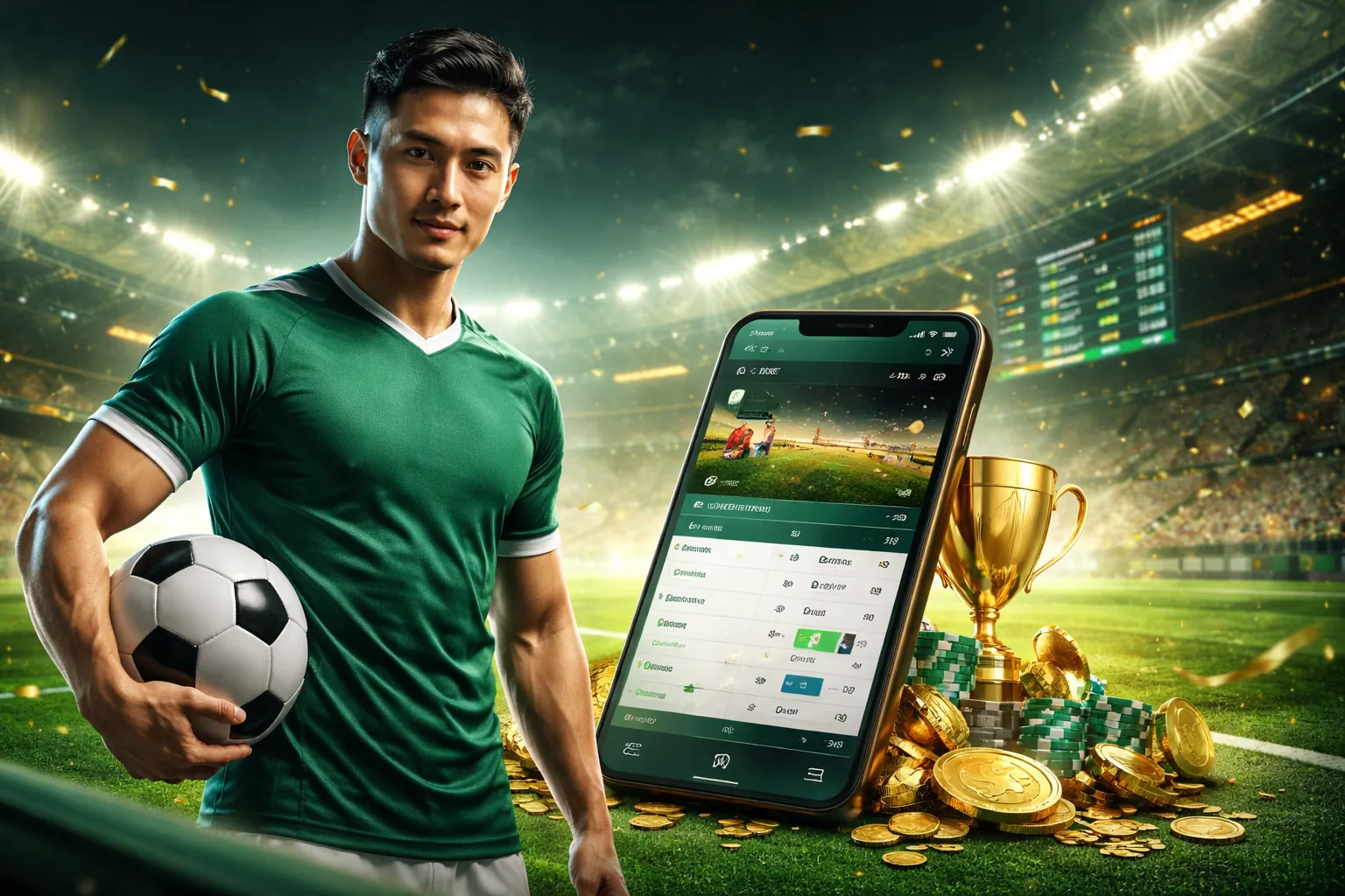 Sân vận động thể thao sôi động tại gavn88 net